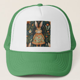 Springtime Bunny Magic Trucker Hat Truckerkappe