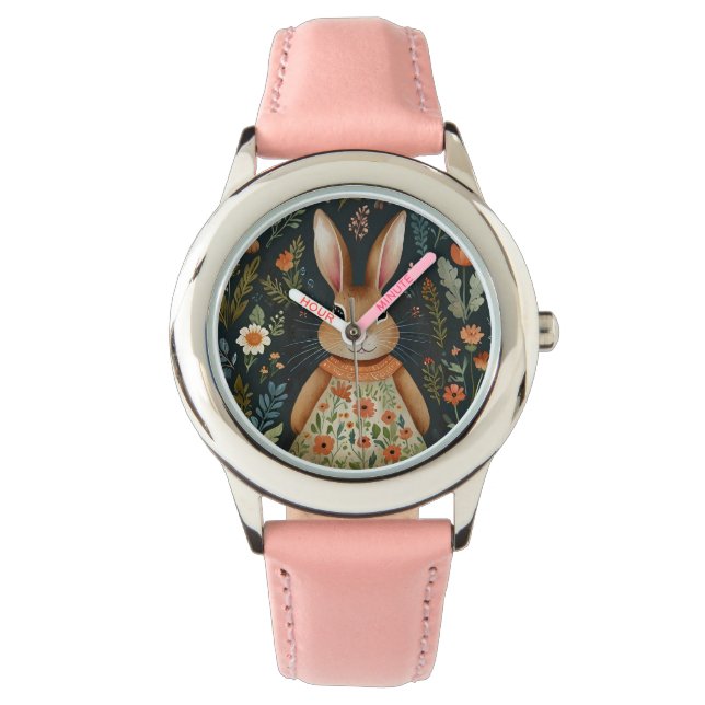 Springtime Bunny Magic Watch Armbanduhr (Vorderseite)