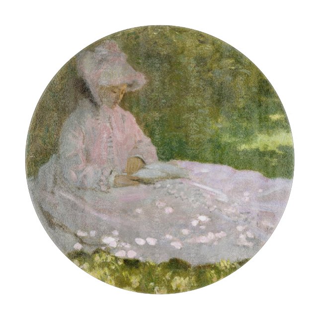 Springtime - Claude Monet Schneidebrett (Vorderseite)