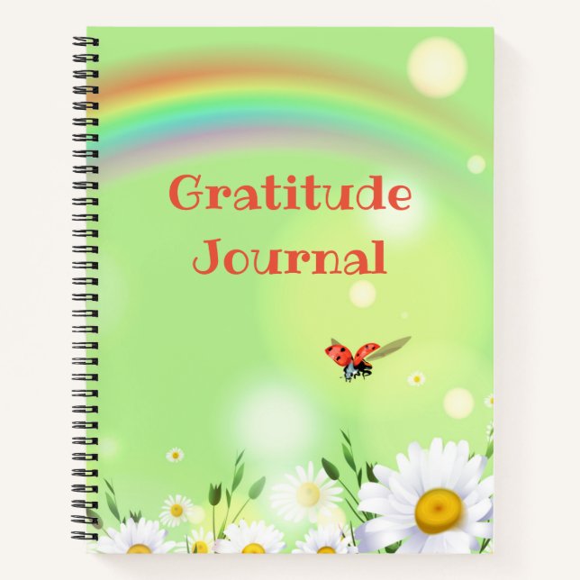 Springtime Dankbarkeit Journal Spiral Notebook Notizbuch (Vorderseite)