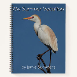 "Springtime Egret" SpiralNotebook Notizbuch