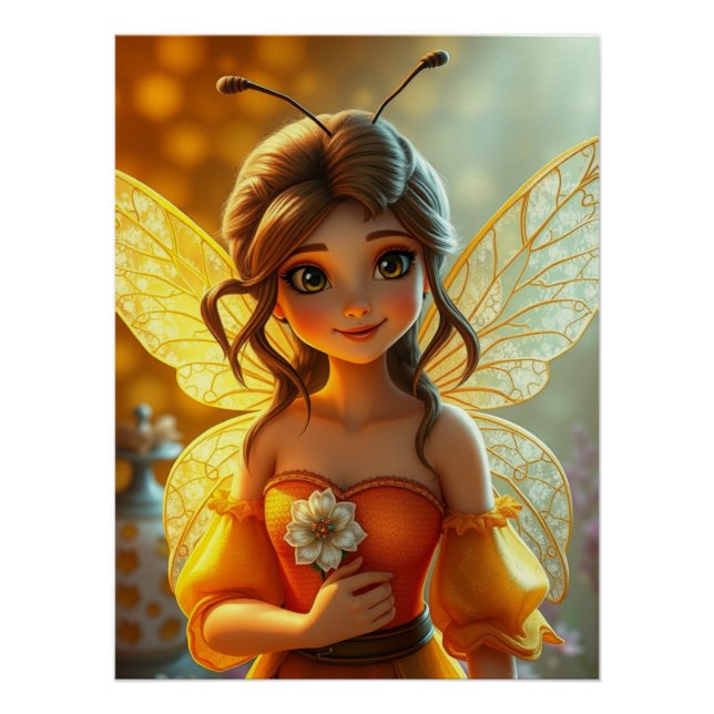 Springtime Fairy Art Poster (Vorderseite)
