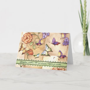 Springtime Flutters - Grußkarte Karte