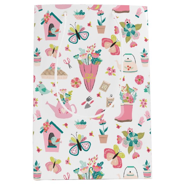 Springtime Garden Mittlere Geschenktüte (Vorderseite)