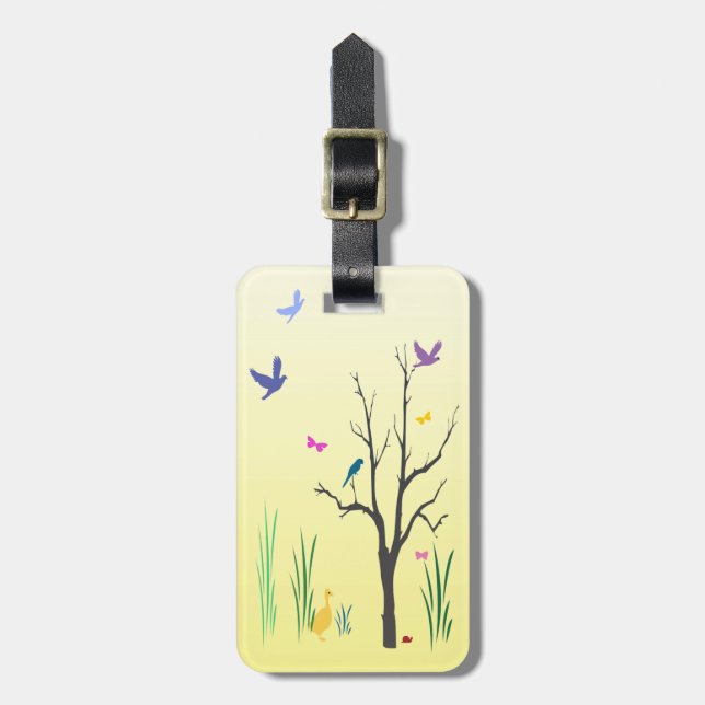 Springtime Gepäckanhänger (Vorderseite vertikal)