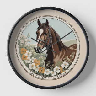 Springtime Horse Uhr