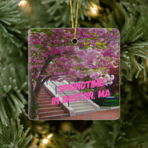 Springtime in Boston, MA Keramikornament
