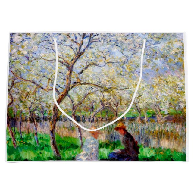 Springtime, Monet Große Geschenktüte (Vorderseite)