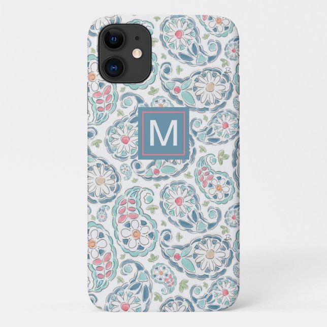 Springtime-Paisley-Muster Case-Mate iPhone Hülle (Rückseite)