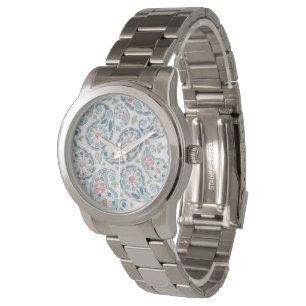 Springtime Paisley Pattern Armbanduhr