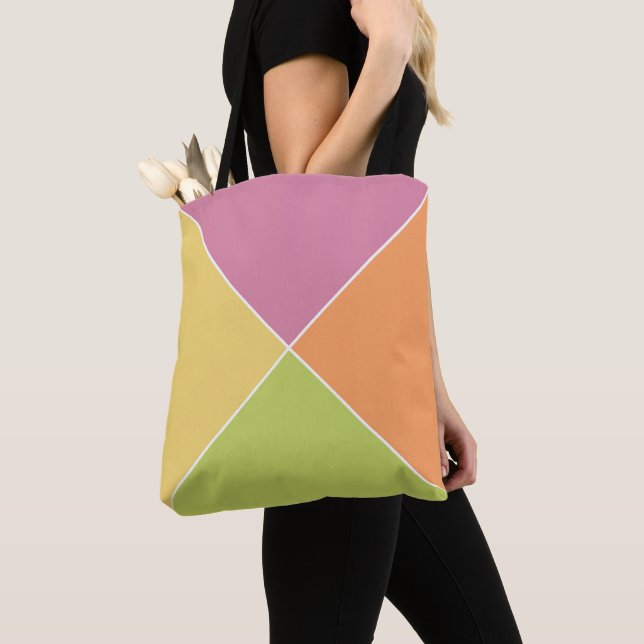 Springtime Sherbet-Raute Tasche (Von Nahem)