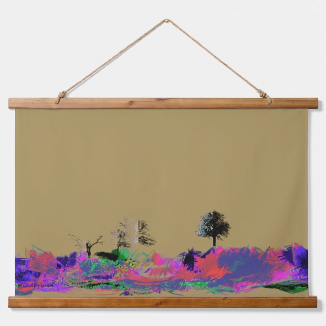 Springtime Wandteppich Mit Holzrahmen (Vorne)