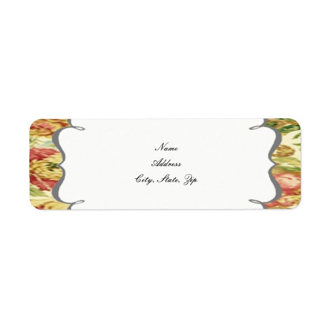 Springtime Wedding Address Labels (Vorne)