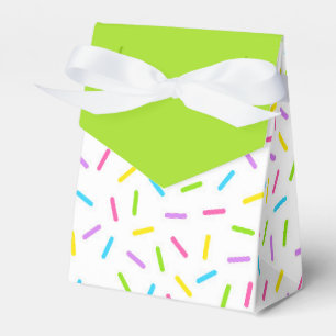 Sprinkfarben und grüne Leckerei Gefälligkeitsboxen Geschenkschachtel