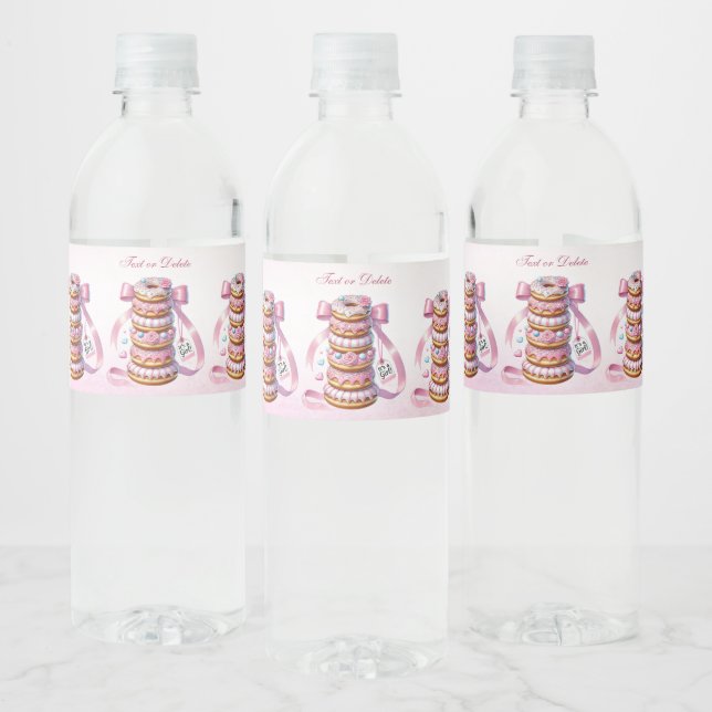 Sprinkflasche Donuts rosa Flasche Wasser Flasche (Flaschen)