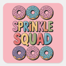 Sprinkkplatz | Baby Sprinkle Quadratischer Aufkleber