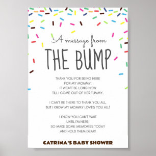 Sprinkle Baby Dusche Party Zeichen Poster
