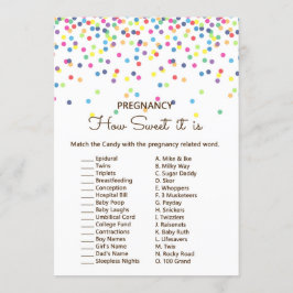Sprinkle Baby Showgame mit Antwort auf die 12x18 Einladung