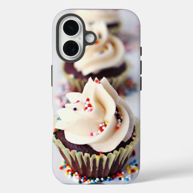 Sprinkle Cupcakes iPhone 16 Hülle (Rückseite)