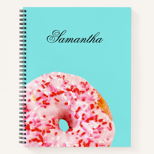 Sprinkle Donut Notizbuch (Vorderseite)