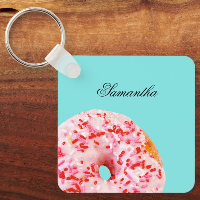 Sprinkle Donut Schlüsselanhänger (Vorderseite)