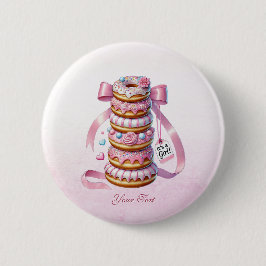 Sprinkle Donuts rosa Ribbon-Taste Button