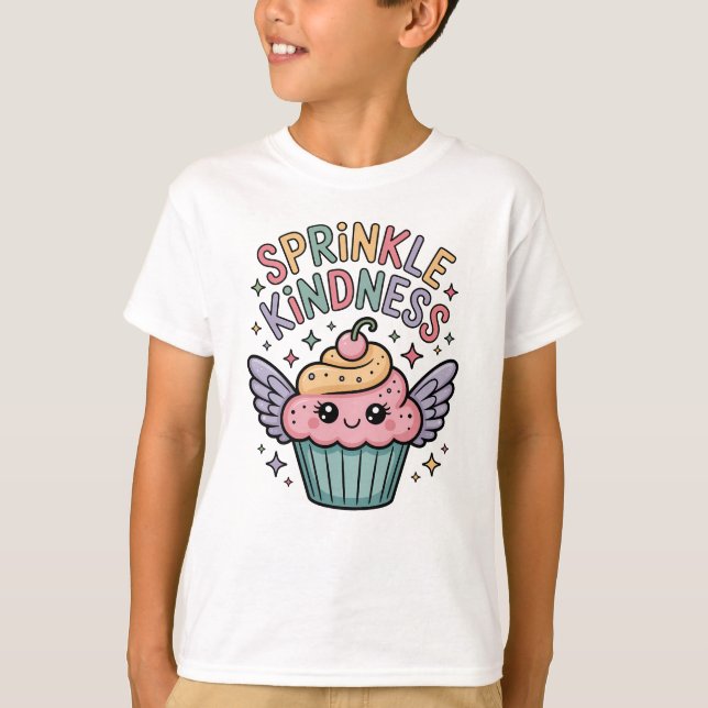 Sprinkle Kindness | Cupcake T-Shirt (Vorderseite)