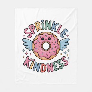 Sprinkle Kindness Donut Fleecedecke