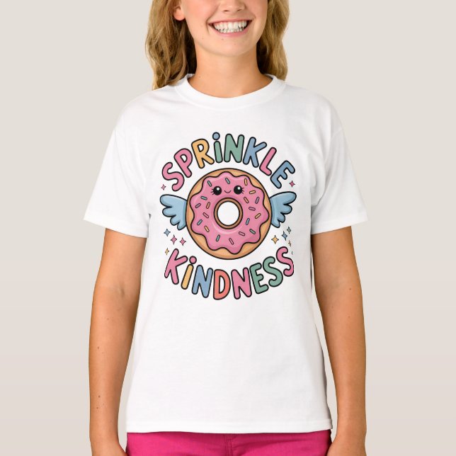 Sprinkle Kindness | Donut Kids T-Shirt (Vorderseite)