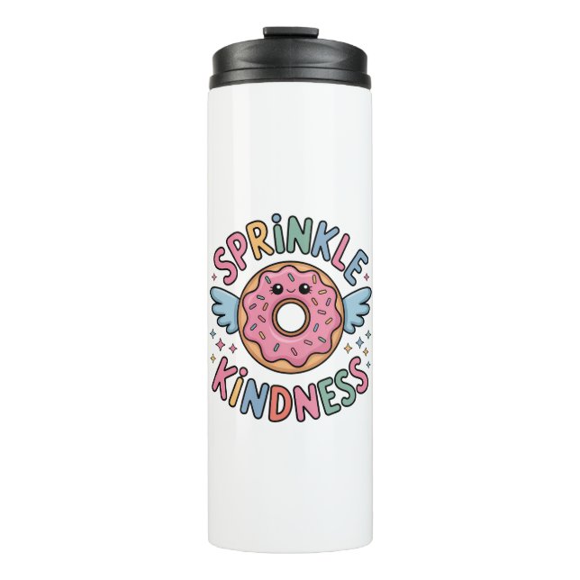 Sprinkle Kindness | Donut Thermosbecher (Vorderseite)