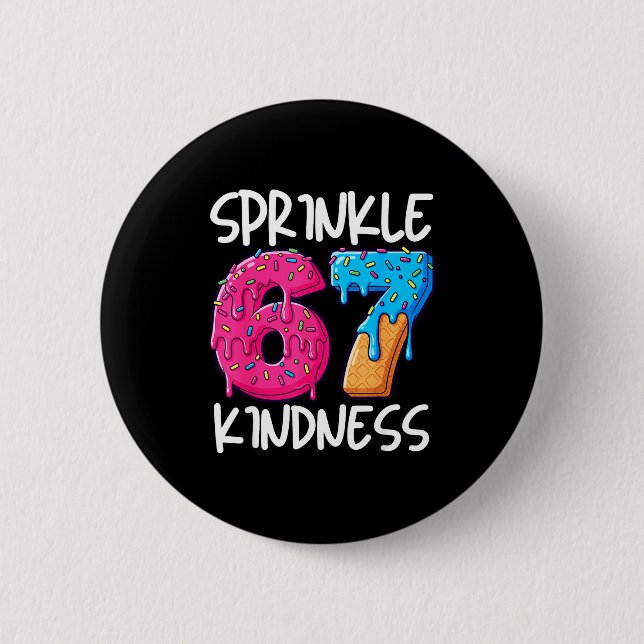 Sprinkle Kindness Family Matching Doughnut Ice-cre Button (Vorderseite)