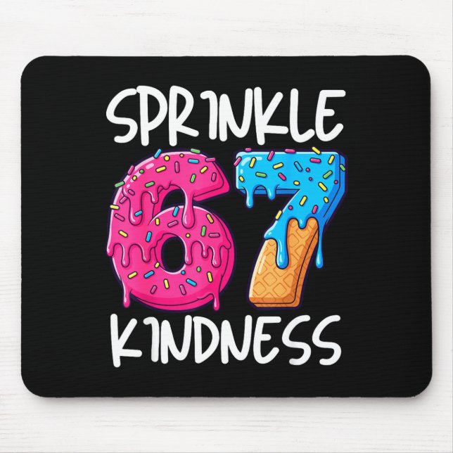 Sprinkle Kindness Family Matching Doughnut Ice-cre Mousepad (Vorne)