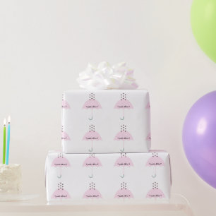 Sprinkle Liebe Baby Girl Dusche Party Rosa Geschenkpapier