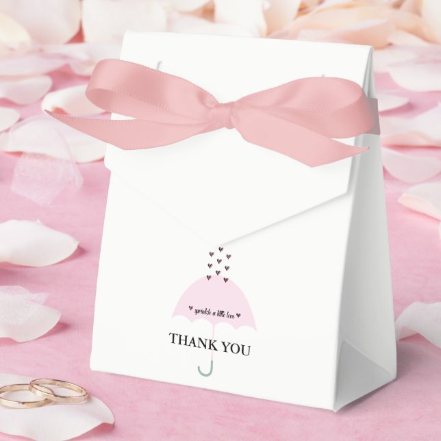 Sprinkle Liebe Rosa Girl Dusche Party Geschenkschachtel (Hochzeit)