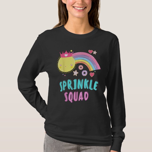 Sprinkle Squad Pink Donut Lover Girl Daughter Summ T-Shirt (Vorderseite)