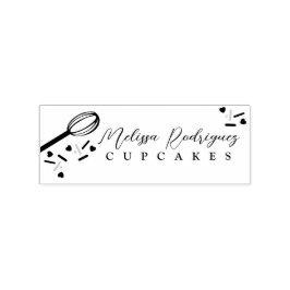 Sprinklen Cupcake Kuchen Bäckerei Bäckerei Herz Lo Gummistempel