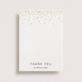 Sprinklen Danke-Karte Dankeskarte