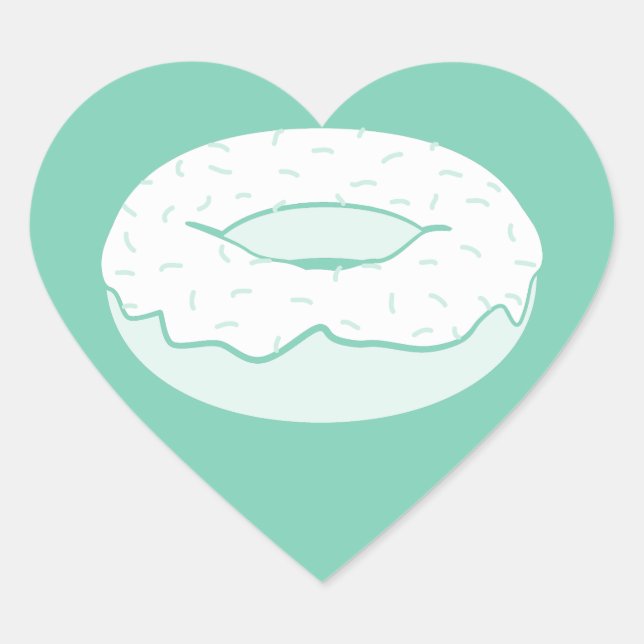 Sprinklen Herz-Aufkleber (Vorderseite)