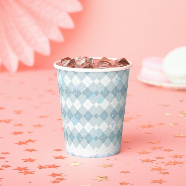 Sprinklen Hot Cocoa Winter Snowflakes Babydusche Pappbecher (Insitu)