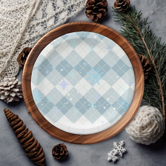 Sprinklen Hot Cocoa Winter Snowflakes Babydusche Pappteller (Von Creator hochgeladen)