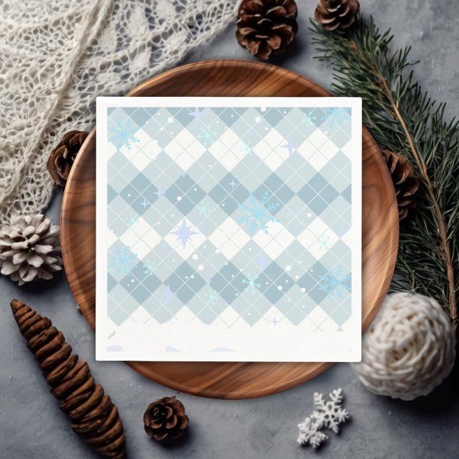 Sprinklen Hot Cocoa Winter Snowflakes Babydusche Serviette (Von Creator hochgeladen)