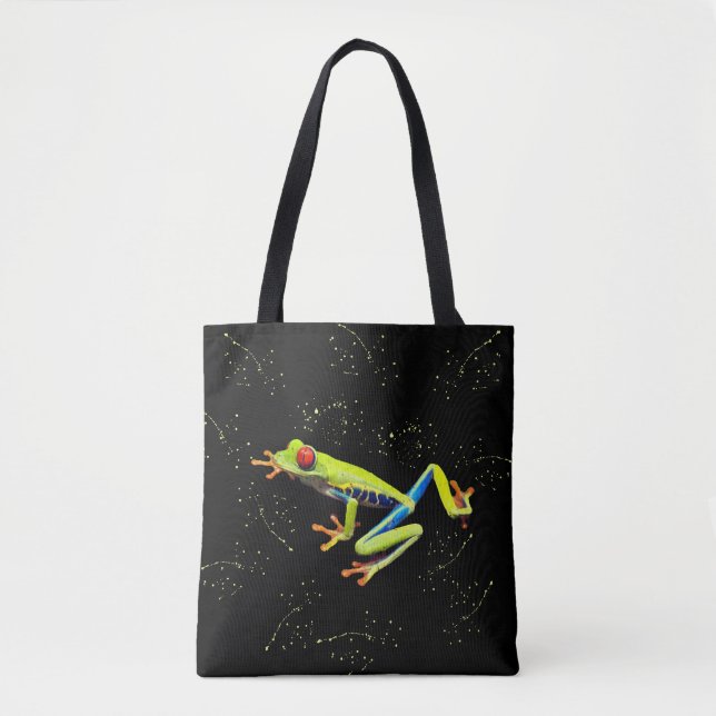 Sprinklen Mit Augen, gemalter Baumfrosch Tasche (Vorderseite)