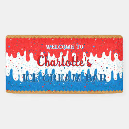 Sprinklen und Amerikanische Eiscreme Banner