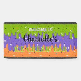 Sprinklen und Halloween-Eiscreme Banner