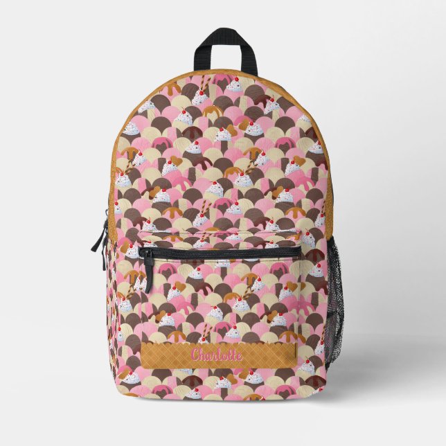 Sprinklen und Sonneis Bedruckter Rucksack (Vorderseite)