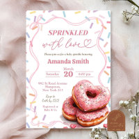 Sprinkler Liebe Rosa Donut Babydusche