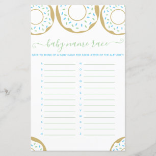 Sprinkler mit Liebe Baby Name Race Game