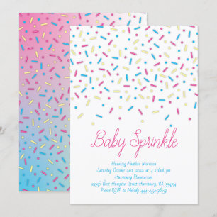 Sprinkles Confetti Baby Sprinkle Dusche Einladung