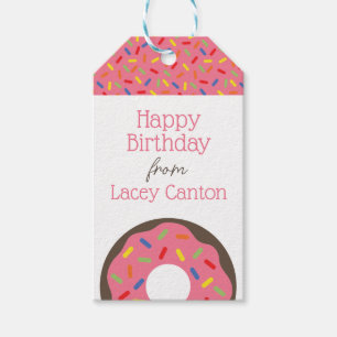 Sprinkles Donuts Personalisierte Gift Tags Geschenkanhänger