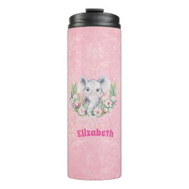 Sprinkles Elefantenmädchen Boho Blumendekor Thermosbecher